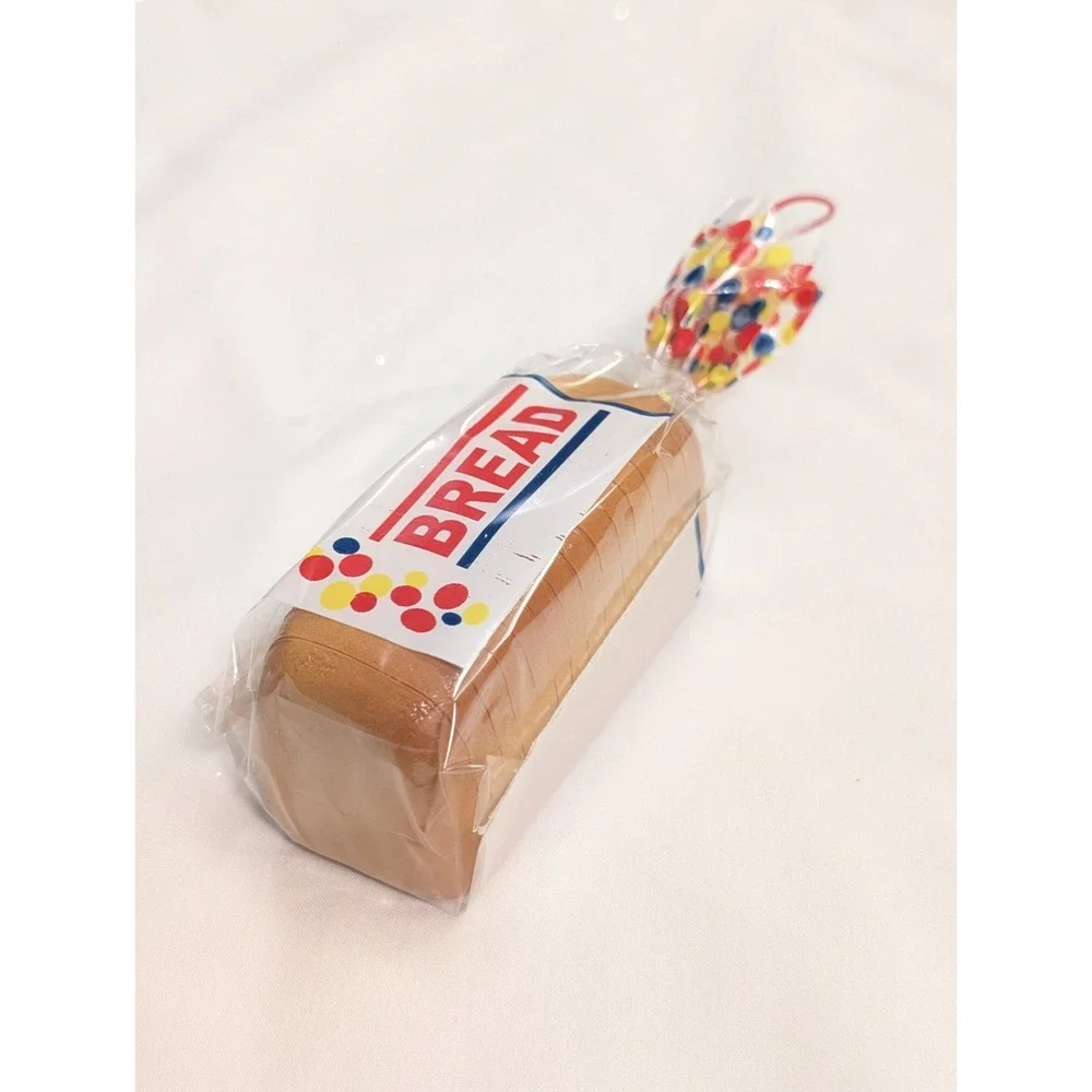 Sliced Wonder White Bread Loaf in Bag Wrapper Faux Food Christmas Ornament New